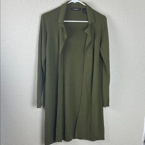 Express Forest Green Open Cardigan Women’s Size Medium